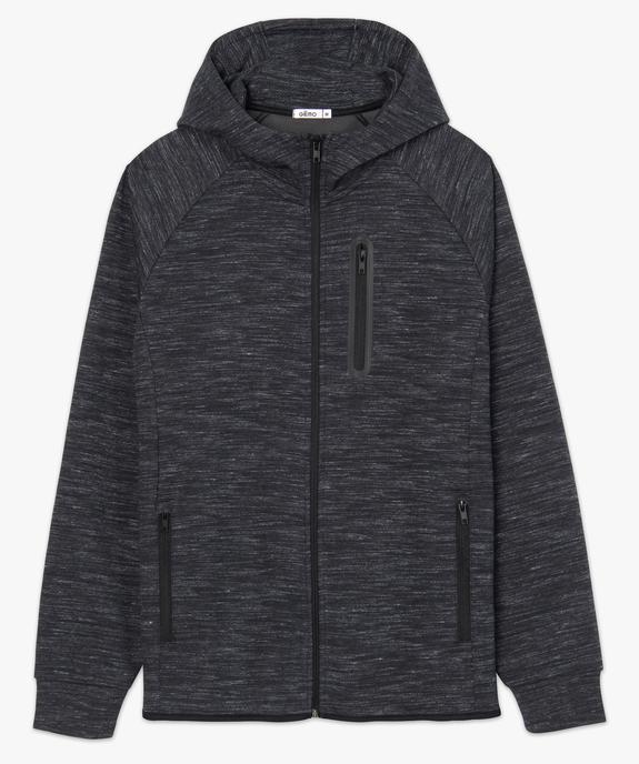 Sweat homme zippé à capuche  vue4 - GEMO (HOMME) - GEMO