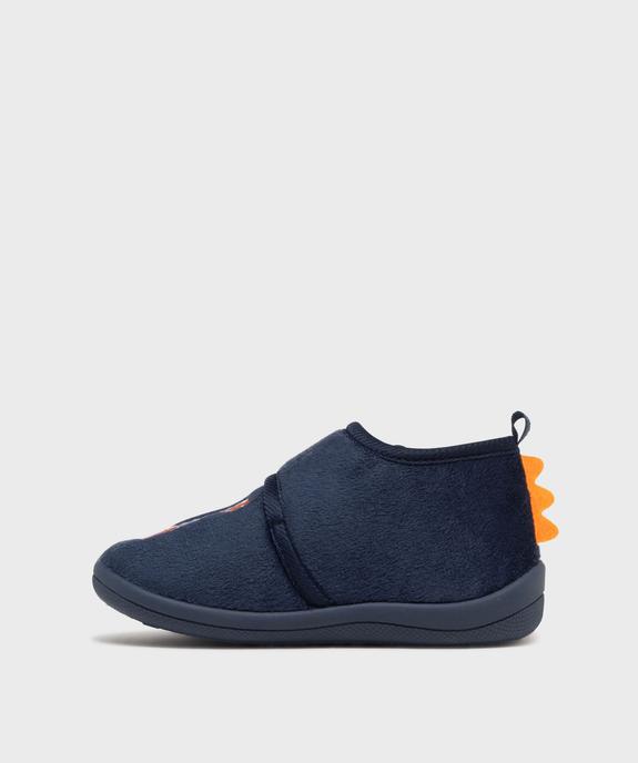 Chaussons bottillons en velours imprimé garçon  vue3 - GEMO 4G GARCON - GEMO