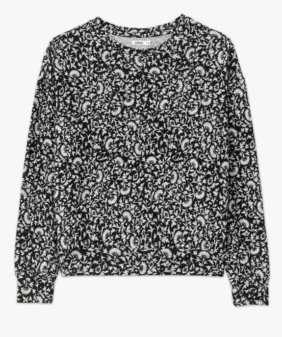 Tee-shirt à manches longues en maille douce femme vue4 - GEMO(FEMME PAP) - GEMO