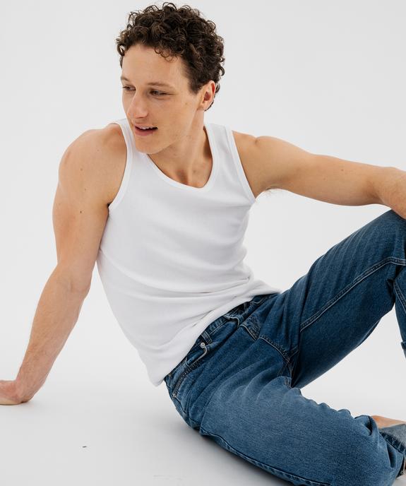 Débardeur en maille côtelée homme vue2 - GEMO 4G HOMME - GEMO