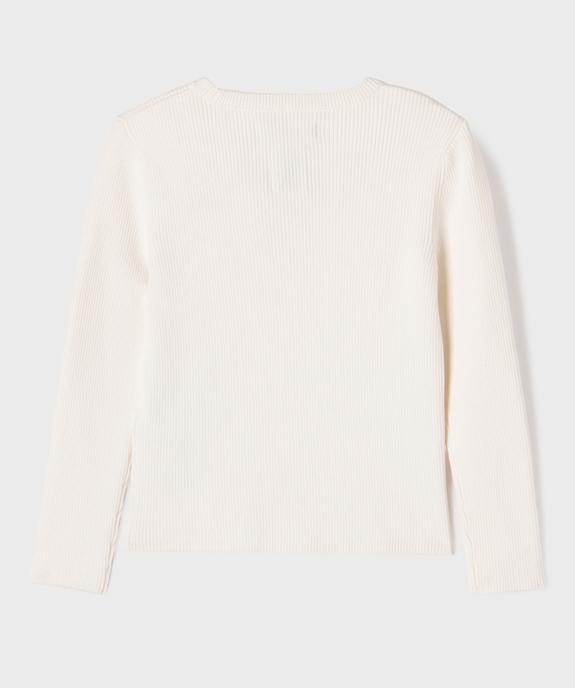 Pull en maille côtelée fille - LuluCastagnette vue3 - LULUCASTAGNETTE - GEMO