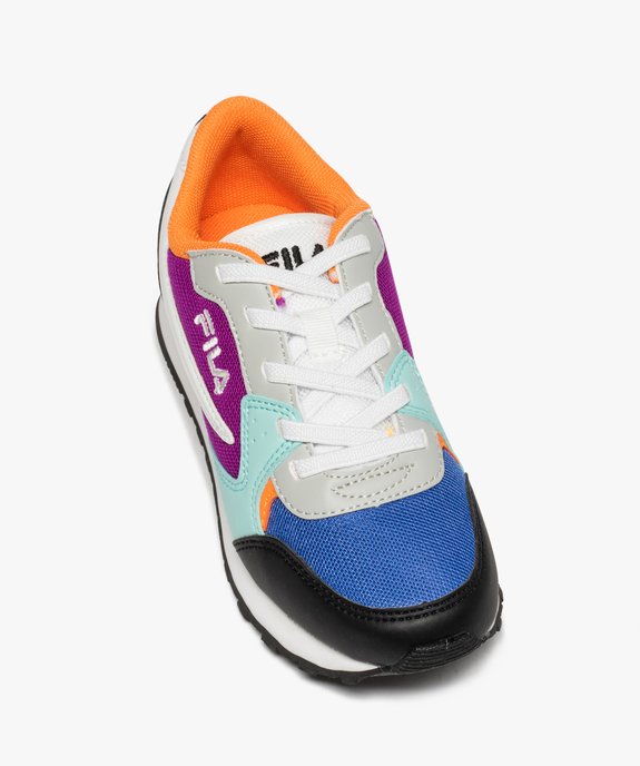Baskets fille running colorées à lacets élastiques - Fila vue5 - FILA - GEMO