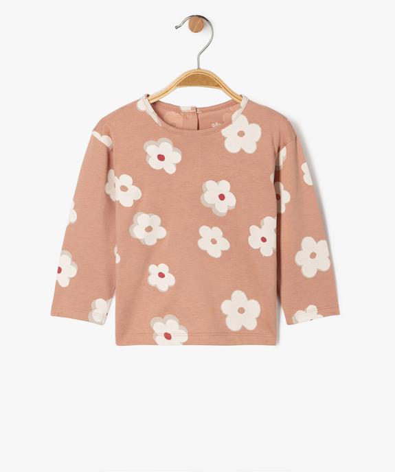 Tee-shirt manches longues motif cœurs bébé fille - GEMO 4G BEBE Tee-shirt manches longues motif cœurs bébé fille vue1 - GEMO 4G BEBE - GEMO