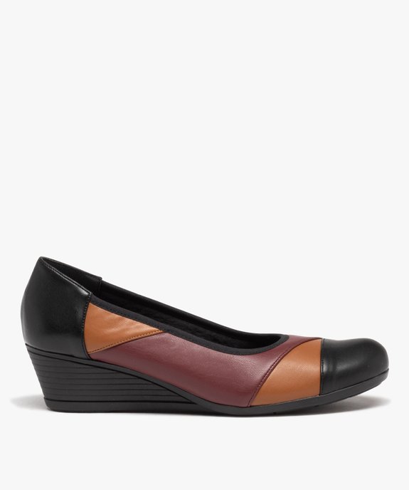 Escarpin confort multicolore avec petit talon femme vue1 - G'FLEX - GEMO