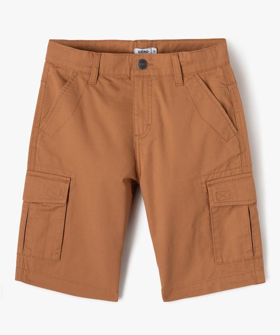 Bermuda coupe Cargo Regular garçon vue1 - GEMO 4G GARCON - GEMO