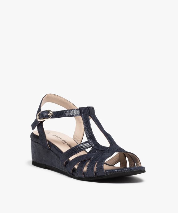 Sandales femme à fines brides en cuir – Pierre Cardin vue2 - PIERRE CARDIN D - GEMO