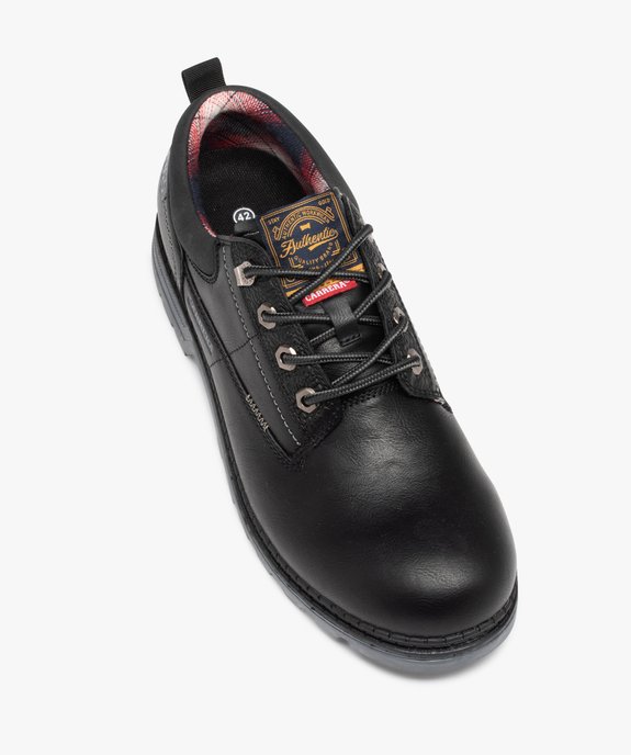 Derbies homme unis à semelle crantée et col rembourré vue6 - CARRERA - GEMO