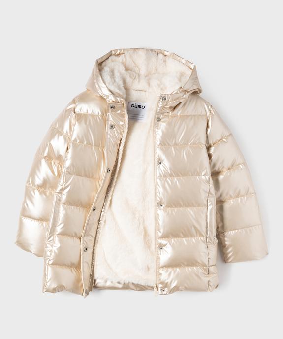 Manteau métallisé avec doublure chaude fille vue3 - GEMO (ENFANT) - GEMO