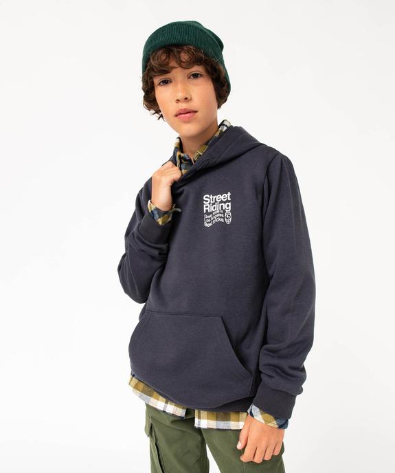 Sweat à capuche imprimé garçon - GEMO (JUNIOR) Sweat à capuche imprimé garçon vue6 - GEMO (JUNIOR) - GEMO