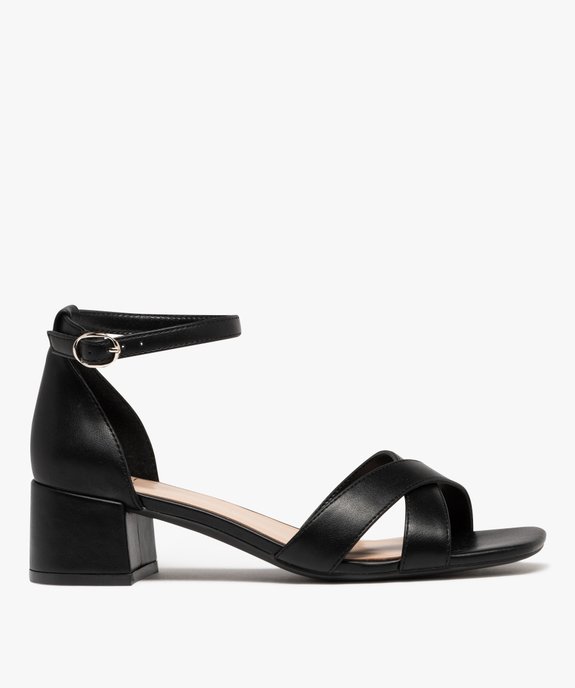 Sandales à brides croisées et talon fermé femme - Valentina Baldano vue2 - VALENTINA BALDA - GEMO