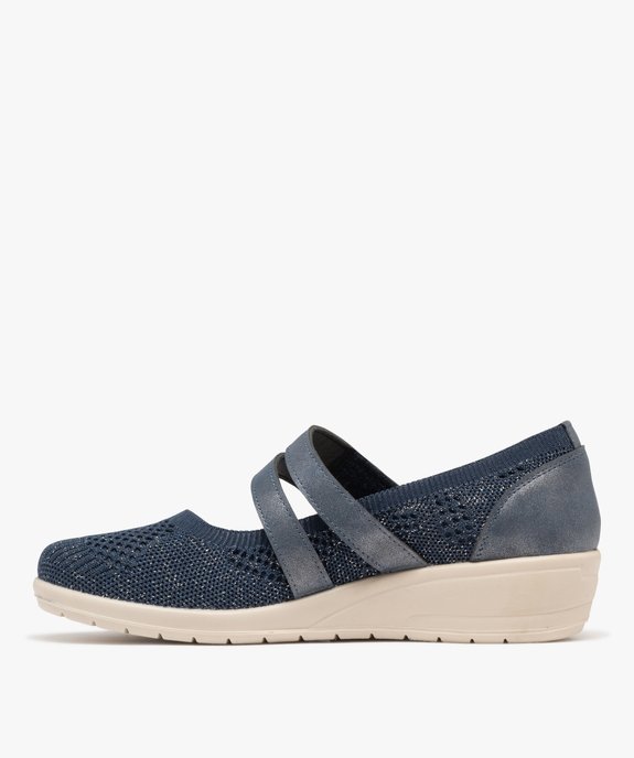 Ballerines confort en mesh fermeture scratch femme vue3 - G'FLEX GEMO FOR GOOD - GEMO