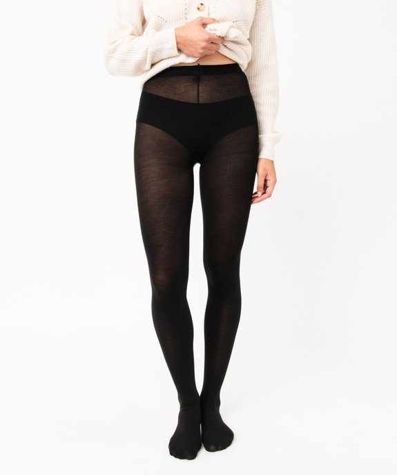 Collant opaque chaud femme vue2 - GEMO(HOMWR FEM) - GEMO
