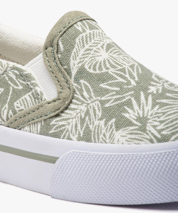 Tennis en toile sans lacets à imprimé tropical bébé garçon vue6 - CAMPS - GEMO