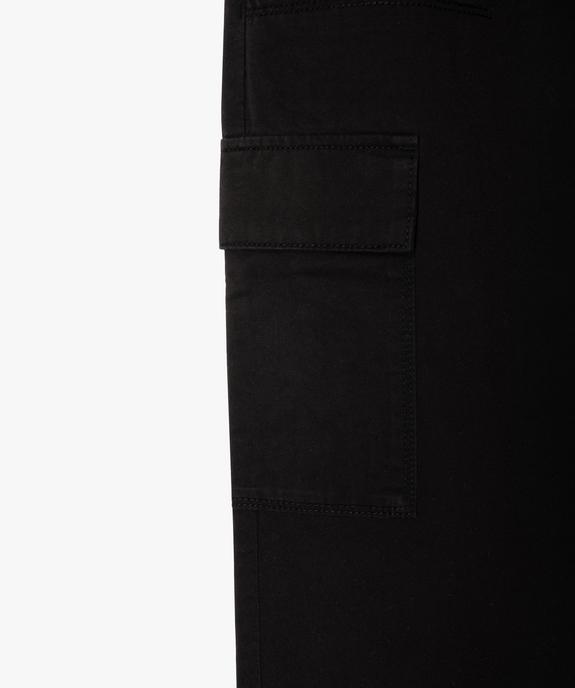 Pantalon cargo à coupe straight en toile de coton fille vue3 - GEMO (JUNIOR) - GEMO
