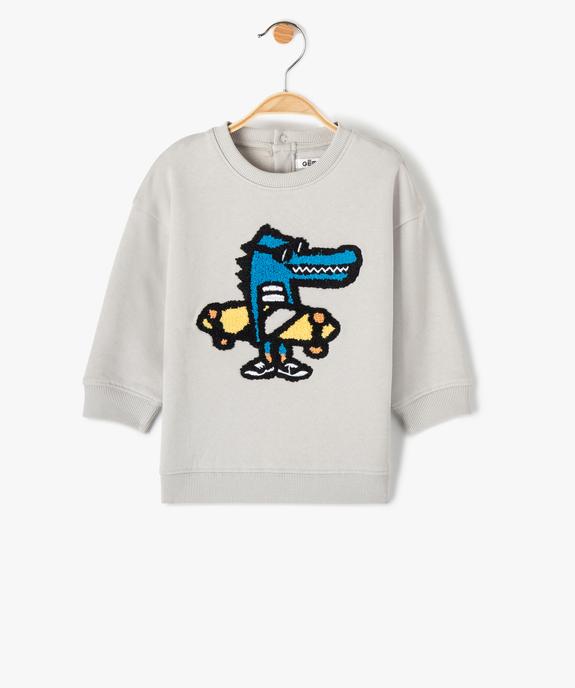 Sweat bébé garçon molletonné à motifs vue1 - GEMO(BEBE DEBT) - GEMO