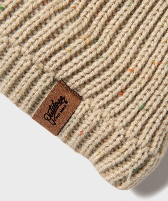 Echarpe tour de cou en maille chinée doublée sherpa garçon vue3 - GEMO (ENFANT) - GEMO