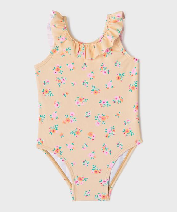 Maillot de bain une pièce à motifs fleuris bébé fille vue1 - GEMO(BEBE DEBT) - GEMO