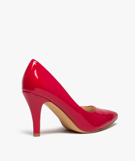 Escarpins femme unis et vernis à bout pointu vue4 - GEMO(URBAIN) - GEMO