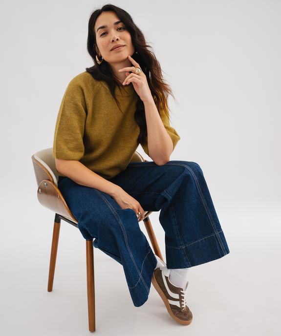 Pull manches courtes ample et douillet femme vue4 - GEMO(FEMME PAP) - GEMO