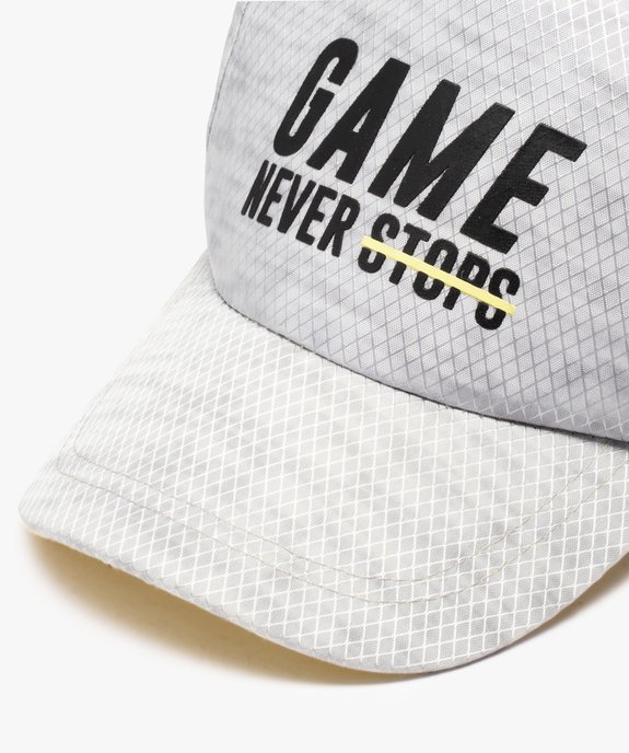Casquette garçon en textile satiné et motif losanges ton sur ton vue2 - GEMO (ENFANT) - GEMO