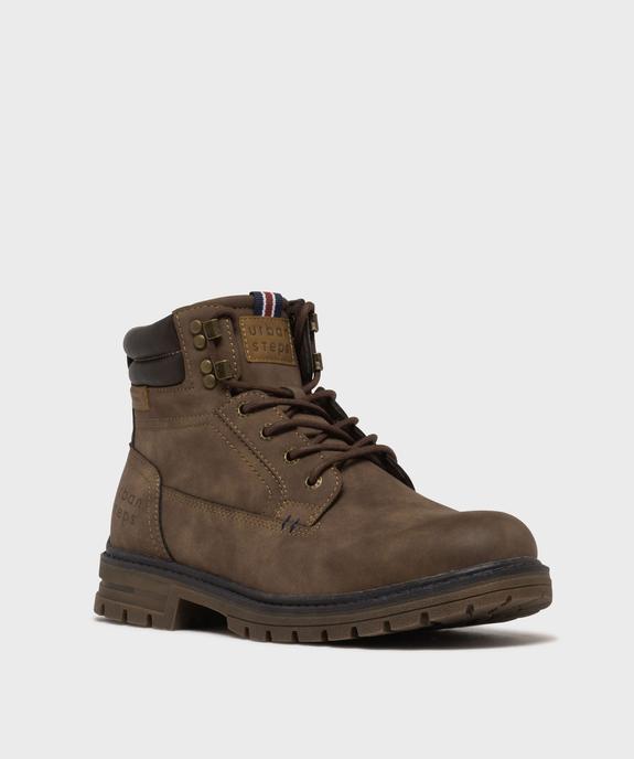 Boots à semelle crantée et doublure chaude double fermeture homme - Urban Step vue2 - URBAN STEPS GEMO FOR GOOD - GEMO