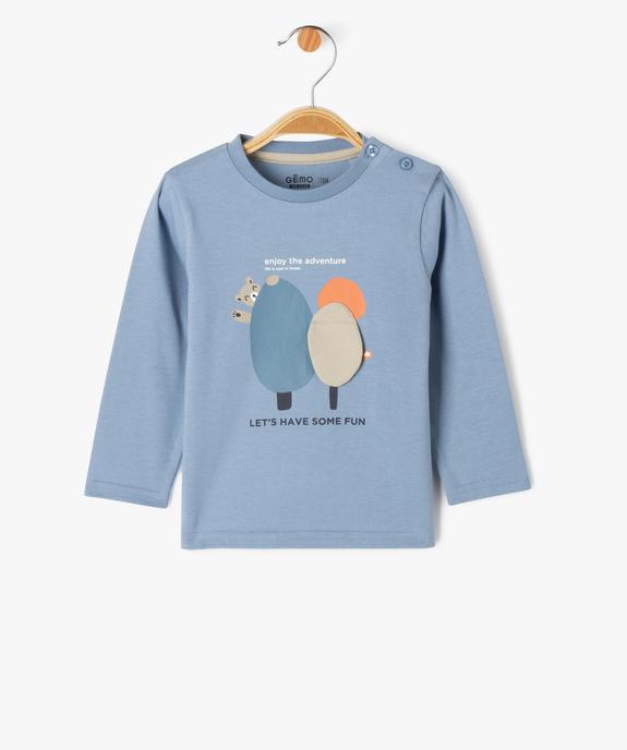 Tee-shirt manches longues avec motif animé bébé garçon - GEMO 4G BEBE Tee-shirt manches longues avec motif animé bébé garçon vue1 - GEMO 4G BEBE - GEMO