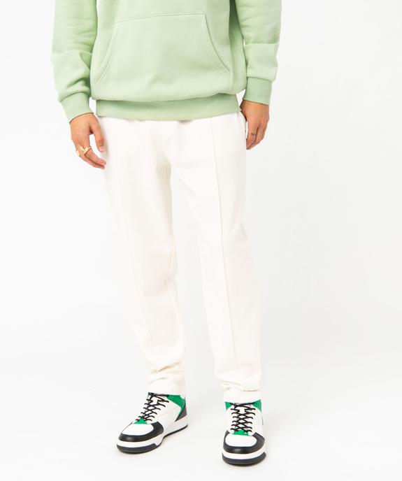 Pantalon en maille jersey à plis homme vue3 - GEMO (HOMME) - GEMO