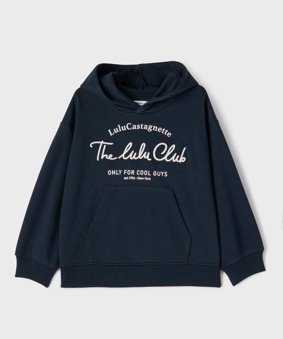 Sweat à capuche en maille piquée garçon - LuluCastagnette vue1 - LULUCASTAGNETTE - GEMO