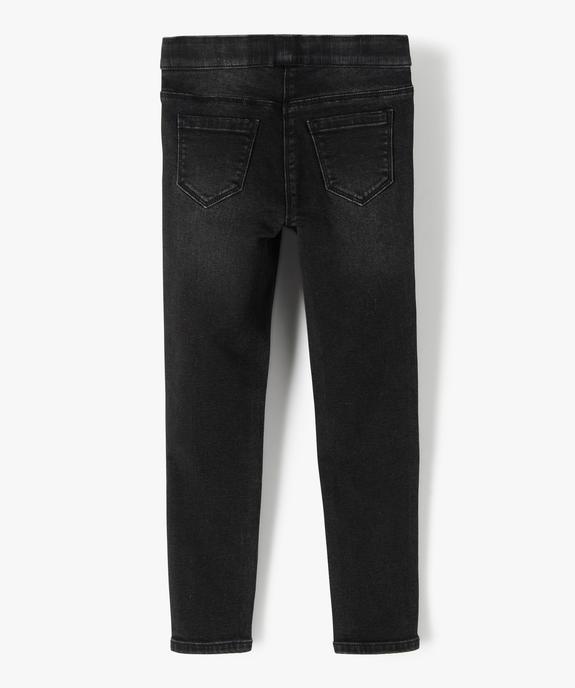 Jegging délavé avec taille ajustable fille vue8 - GEMO 4G FILLE - GEMO