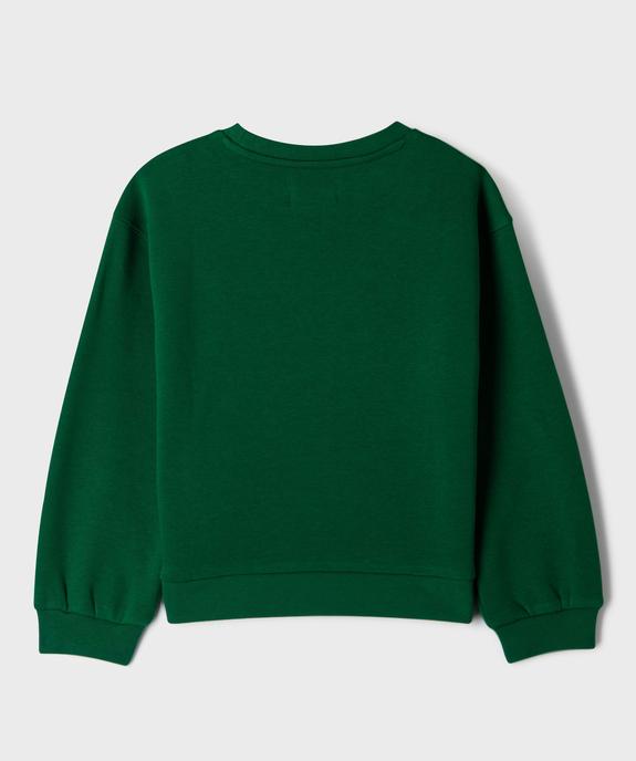 Sweat avec motif ruban brodé sur le buste fille vue3 - GEMO (ENFANT) - GEMO