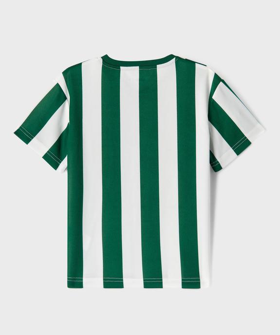 Tee-shirt manches courtes col V en maille sport garçon vue3 - GEMO (ENFANT) - GEMO