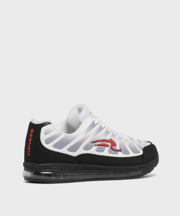 Baskets basses à semelle transparente homme - Airness vue4 - AIRNESS - GEMO