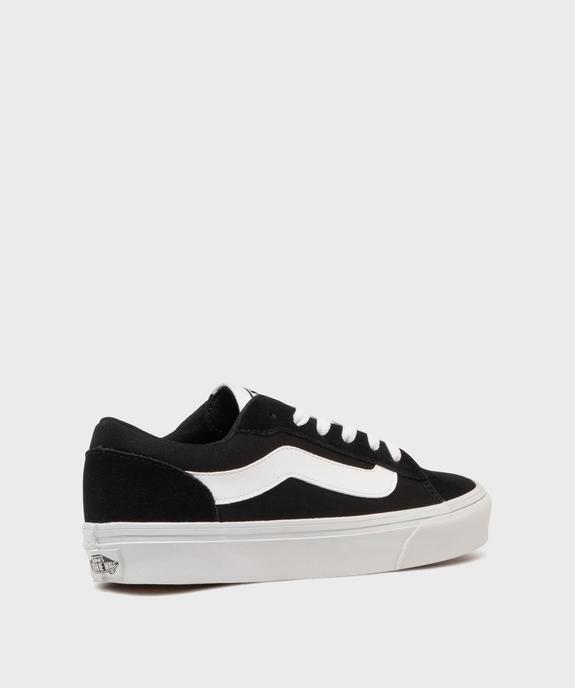 Baskets basses en cuir et textile femme - Vans vue4 - VANS - GEMO