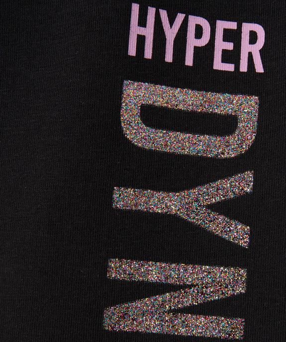 Leggings avec inscription pailletée fille vue2 - GEMO 4G FILLE - GEMO