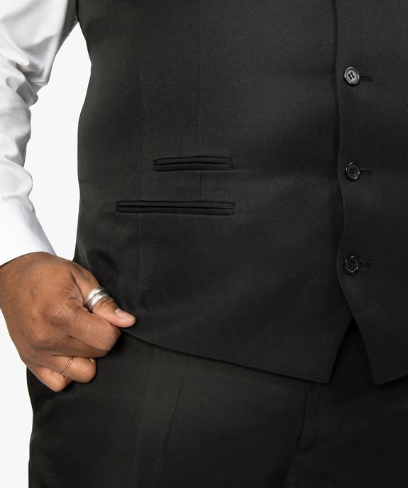 Gilet homme grande taille sans manches en matière satinée vue2 - GEMO (G TAILLE) - GEMO