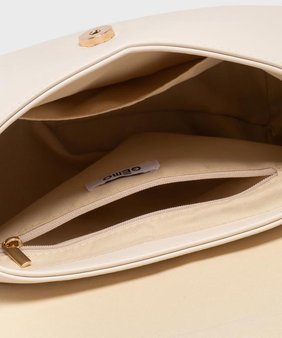 Sac besace demi-lune à détail foulard femme vue3 - GEMO (ACCESS) - GEMO