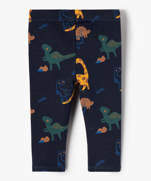 Legging en molleton imprimé bébé garçon vue3 - GEMO(BEBE DEBT) - GEMO