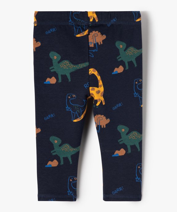 Legging en molleton imprimé bébé garçon vue3 - GEMO(BEBE DEBT) - GEMO