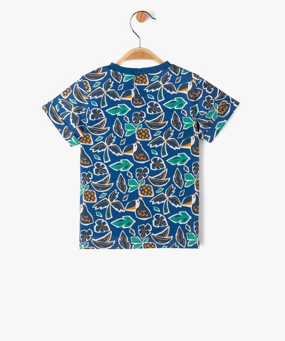 Tee-shirt à manches courtes imprimé bébé garçon vue3 - GEMO(BEBE DEBT) - GEMO