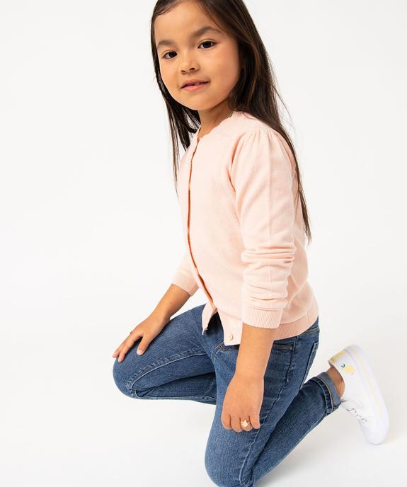 Gilet fille en maille fine à col fantaisie - GEMO (ENFANT) Gilet fille en maille fine à col fantaisie vue1 - GEMO (ENFANT) - GEMO