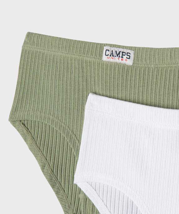Shorty en coton stretch fille (lot de 2) - Camps United vue2 - CAMPS GEMO FOR GOOD - GEMO