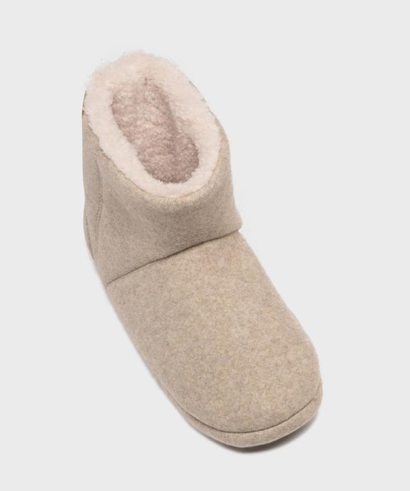 Chaussons boots avec doublure sherpa femme - DIM vue5 - DIM - GEMO