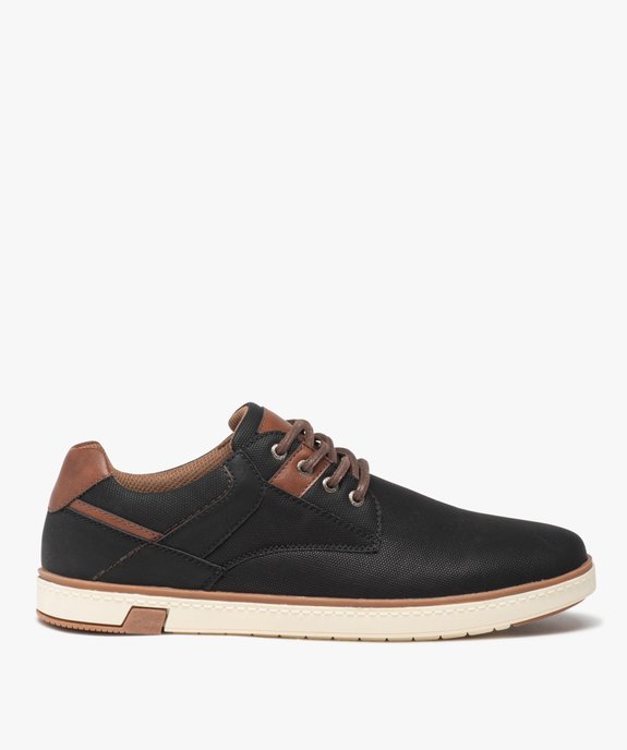 Derbies homme casual à lacets avec semelle contrastante vue1 - GEMO (CASUAL) - GEMO