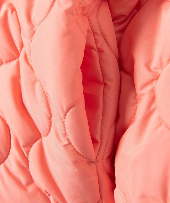 Blouson fille à capuche en matière matelassée vue4 - GEMO 4G FILLE - GEMO