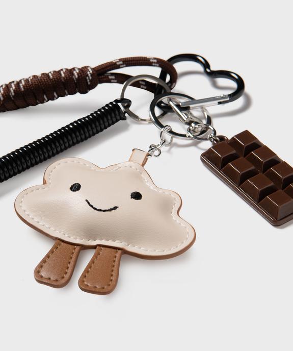 Porte-clés avec 4 breloques vue2 - GEMO (ACCESS) - GEMO