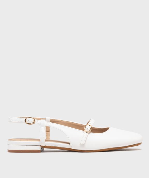 Ballerines vernies slingback à bout carré et brides femme - Follow Me vue1 - FOLLOW ME - GEMO