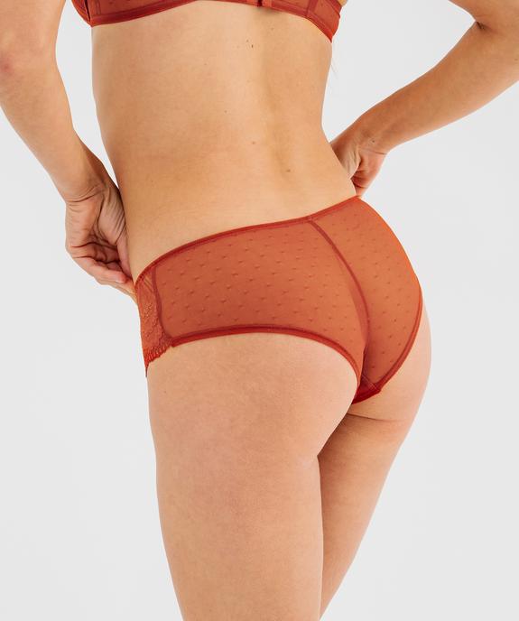 Shorties en dentelle et tulle femme (lot de 2) vue2 - GEMO(HOMWR FEM) - GEMO