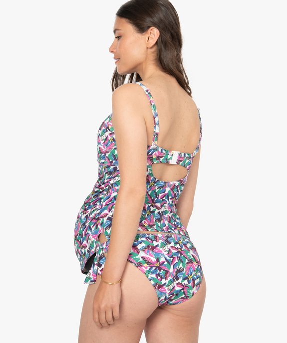Maillot de bain de grossesse tankini à bonnets paddés vue3 - GEMO 4G MATERN - GEMO