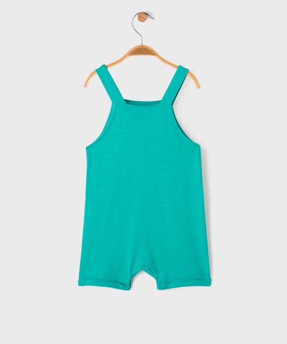 Salopette courte bébé garçon en jersey de coton vue5 - GEMO 4G BEBE - GEMO
