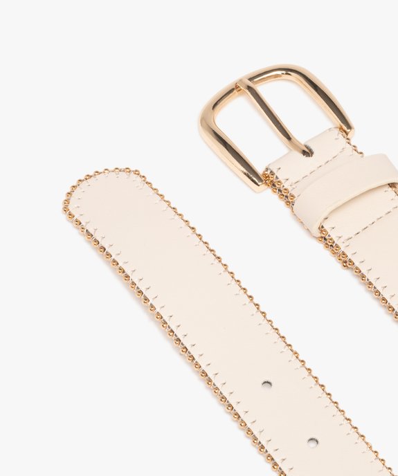 Ceinture avec perles métalliques femme vue3 - GEMO (ACCESS) - GEMO